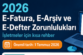 2026 E-Invoice, E-Archive, and E-Ledger Obligations -